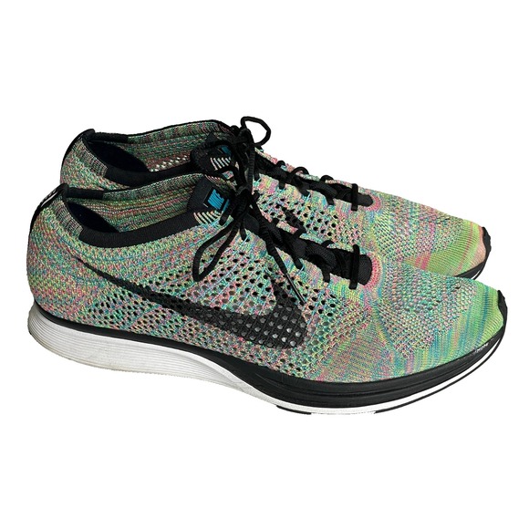 Nike Flyknit Racer 2.0 Men's Size 13 Multicolor Running Trainer - Picture 1 of 7